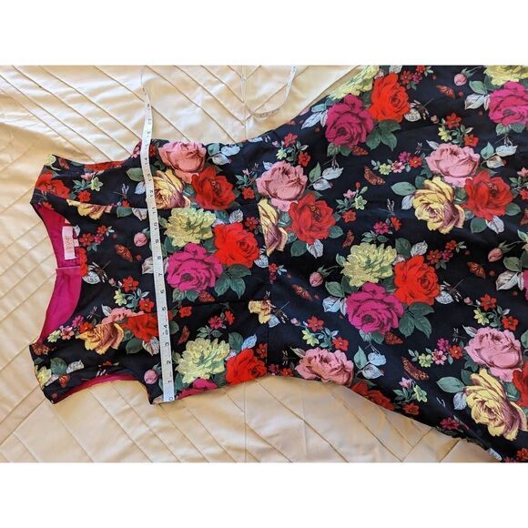 Baker by Ted Baker girls sz 14 floral butterfly ladybug dress euc - Picture 7 of 7